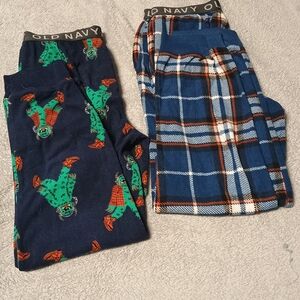 Old Navy Kids Pajama Bottoms - Navy and Plaid